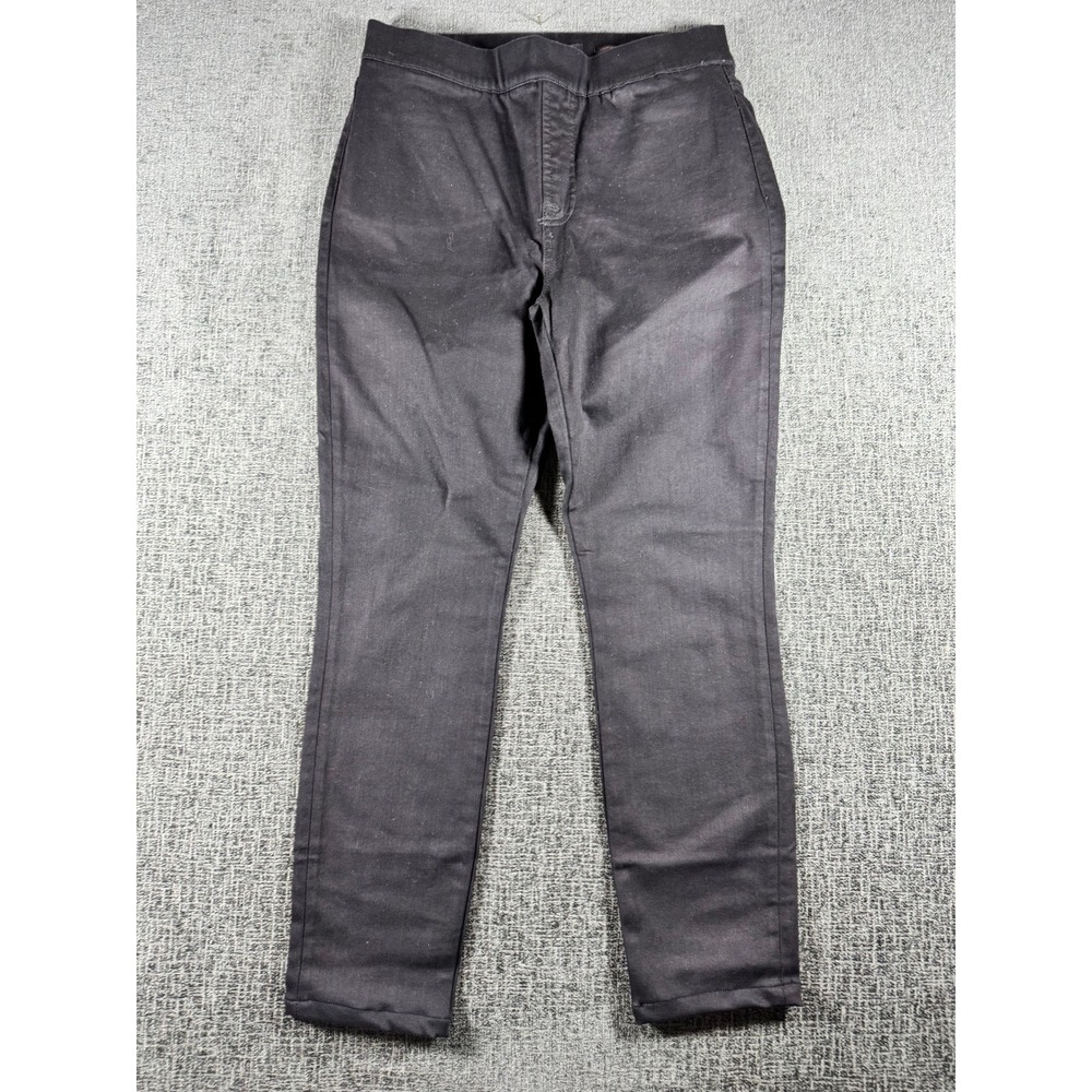 Jen7 by 7 For All Mankind Womens Comfort Skinny Pull On Pants Black Size 8